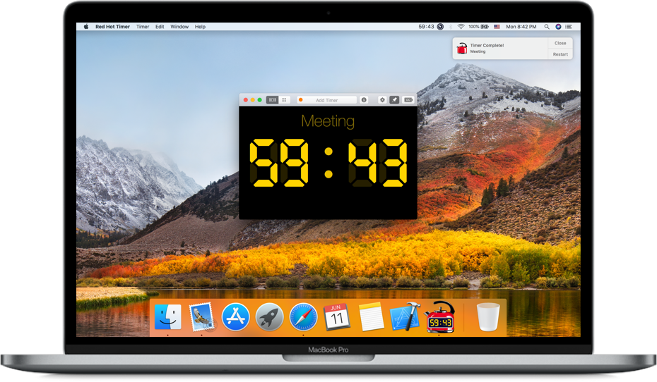 Mac OS Countdown app